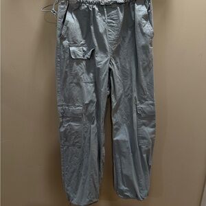PacSun Light Blue Elastic Cargo Pants